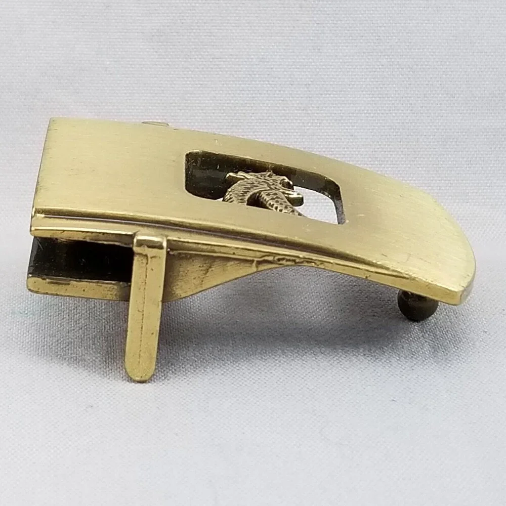 Vintage Belt Buckle Made In Spain Small Dress‎ Clamp Screws Closure Eagle